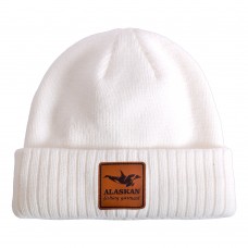 Шапка вяз/флис с отворотом Alaskan Hat Beanie 52-54/L бел