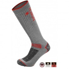 Термоноски Norfin T4M Arctic Merino Heavy Long удлин сер/красн 39-41/M