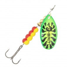 Блесна Karcoue вр AG №4 11г (5) 04 green-yellow/tiger.black