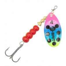 Блесна Karcoue вр AG №4 11г (5) 07 rainbow/dots.black