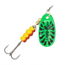 Блесна Karcoue вр CBF №3 8г (5) 01 green/tiger.black