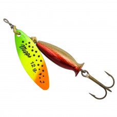 Блесна Mepps AGLIA LONG HEAVY №1+ вес 12г, tiger-gold/red (зел-желт-ор)  (3)