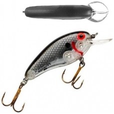 Воблер BOMBER Deep Flat A B02DFA  6.4см, 10.5г (crank/troll 1.2-2.4м/3.6-4.5м) Silver Flash