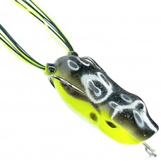 Лягушка VKG Frog поппер 53х23мм, 12.3г, цв.черн-желт