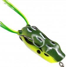 Лягушка VKG Frog поппер 53х23мм, 12.3г, цв.зел-желт