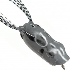 Лягушка VKG Frog поппер 53х23мм, 12.3г, цв.сер