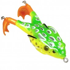 Лягушка VKG Frog с лапками 85мм, 11.5г, салат-желт-точк