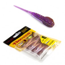 Приманка силикон съед Lucky John TROUTINO 2.5''/63мм  8шт, S13 purple plum
