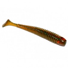 Приманка силикон съед Probaits POINTER 4''/100мм 6шт, 210 motor oil green flake