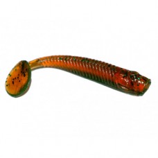 Приманка силикон съед Probaits KROKODILE 4''/100мм 5шт, 210 motor oil green flake