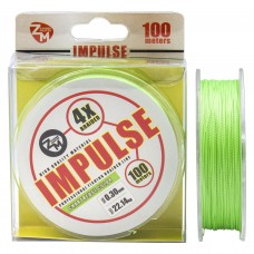 Нить ZM Impulse 4X 100м шартрез 4,23кг  0.10