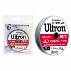 Леска Ultron ZEX copolymer 30м BarrierPack прозр 0,10 (14)