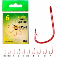 Крючок Fish Season Sode-Ring RED № 0.5  10шт  (10)