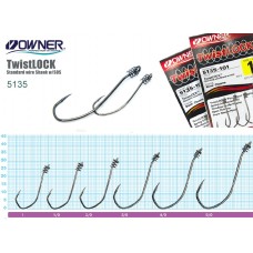 Крючок Owner 5135-BC TwistLock с пруж №3/0   4шт  (5)