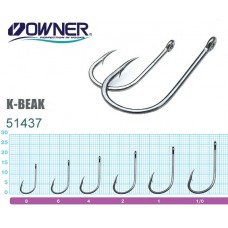 Крючок Owner 51437- K-Beak BC №1/0   6шт  (5)