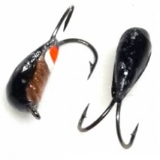Мормышка вольфрам Коза D3 с глазк, корон.медь рифл 0.75г (15)