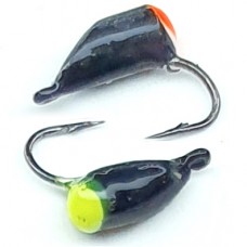 Мормышка вольфрам Кобренок D2 черн/точк 0.25г (15)