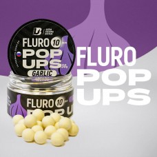 Бойлы Ultrabaits плавающие FLURO POP UPS 14мм банка 30шт  чеснок