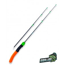 Удочка зим д/блесн Ribalube PROSPORT-2  55см 2хлыста, неопр оранж